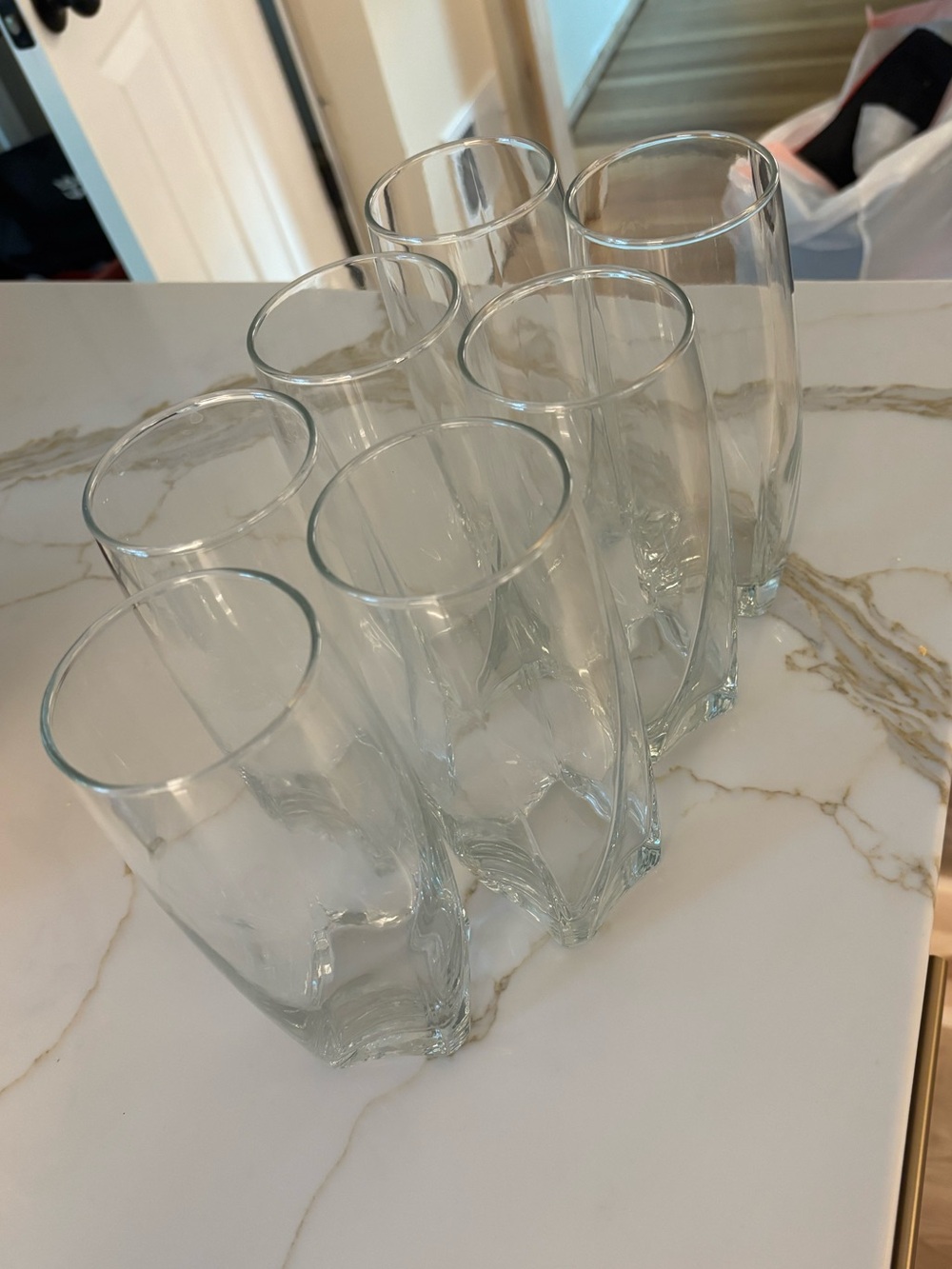 Set of Clear Glasses 7 total